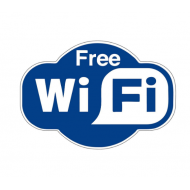 Next επιγραφή pvc "Free wi-fi" 15x20εκ. Next επιγραφή pvc "Free wi-fi" 15x20εκ.